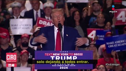 Donald Trump tuvo un mitin en Long Island