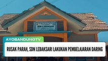 Rusak Parah, SDN Lebaksari Lakukan Pembelajaran Daring