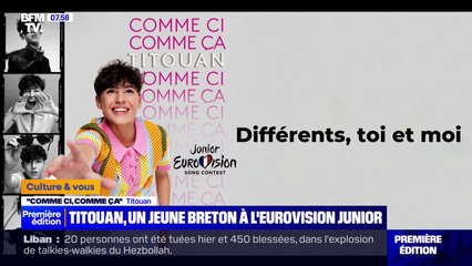 Titouan, 14 ans, représentera la France à l'Eurovision Junior avec "Comme ci, comme ça"