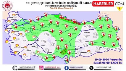Meteoroloji'den Kuvvetli Yağış Uyarısı