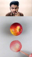 Draw a Apple As a Real Apple