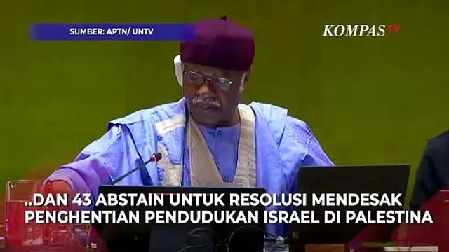 Majelis Umum PBB Ultimatum Israel Tinggalkan Tanah Palestina Dalam 12 Bulan