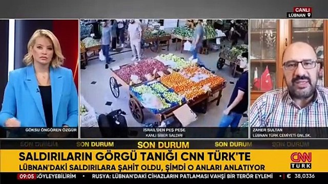 Lübnan’daki saldırıların görgü tanığı CNN TÜRK'te
