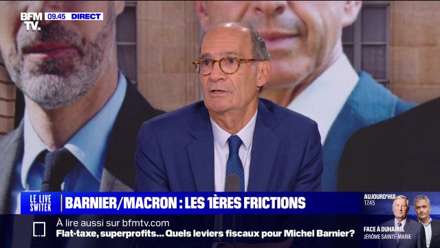 Éric Woerth (Renaissance), sur le futur gouvernement Barnier: Il ne peut pas y avoir de déséquilibre au profit d'un parti politique