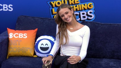 Mitsy Sanderson "You're Laughing at CBS: A Night of Sit-DOWN Comedy" Event Blue Carpet