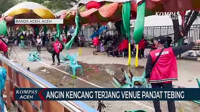 Angin Kencang Terjang Venue Panjat Tebing PON XXI Aceh-Sumut