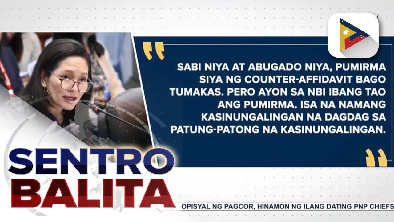 Sen. Hontiveros, nais paimbestigahan sa DOJ at IBP ang umano'y mga hindi tugmang pirma ni Alice Guo