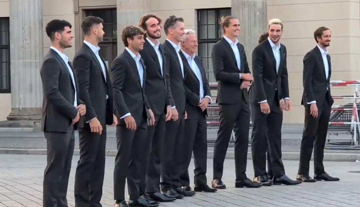 Tennis - Laver Cup 2024 - Alcaraz, Medvedev, Tsitsipas... La Team Europe en plein shooting à Berlin