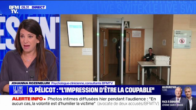 Les victimes que j'accompagne annulent leur rendez-vous parce qu'elles ont peur : Johanna Rozenblum, psychologue-clinicienne, fustige la défense des accusés du procès des viols de Mazan