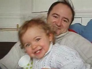 Ambre et son papa Mars 2008