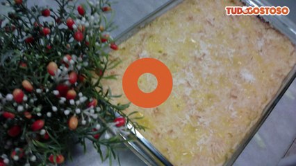 Bolo de milho com leite condensado e coco (sem farinha de trigo)