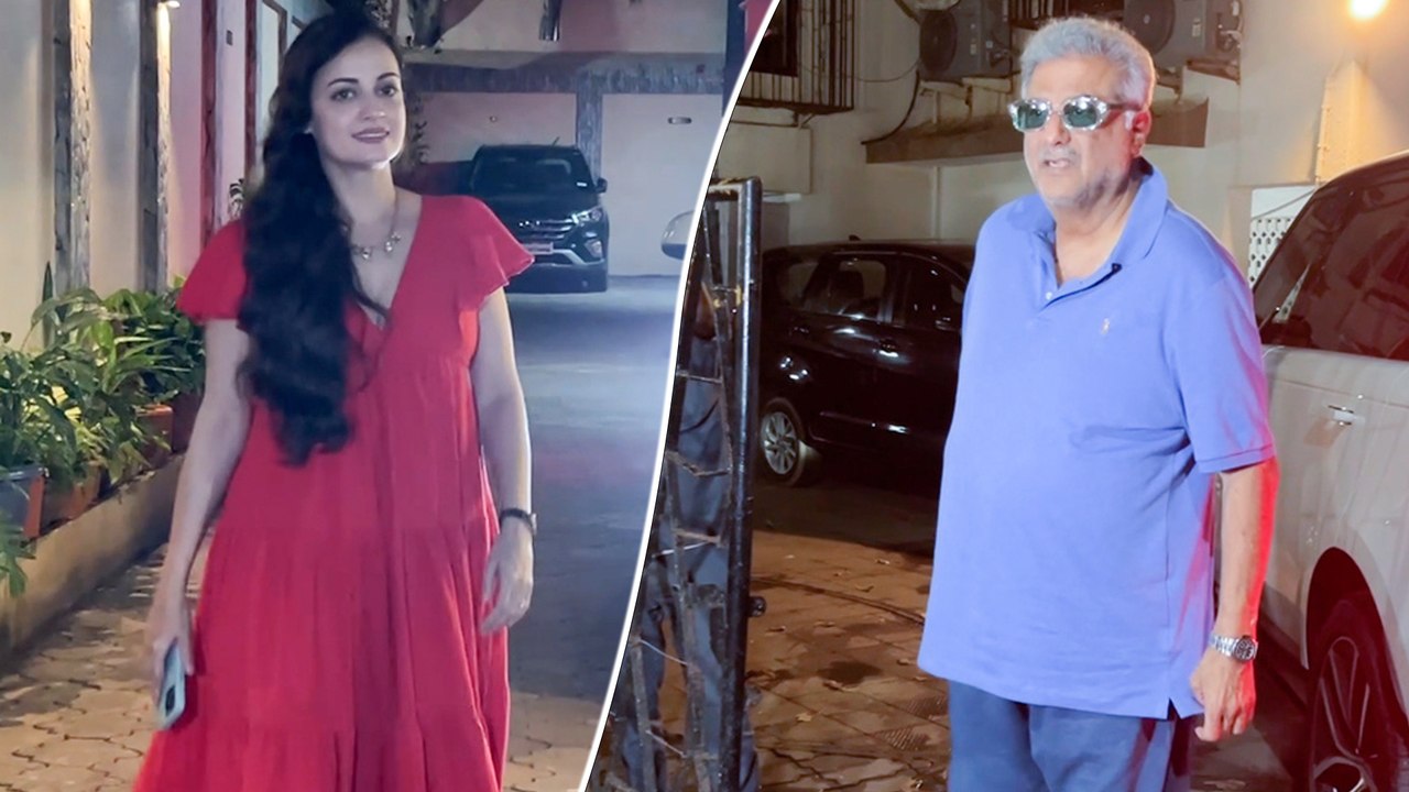 Dia Mirza And Boney Kapoor Turn Heads With Stunning Looks | Spotted At Javed Akhtar’s Residence
