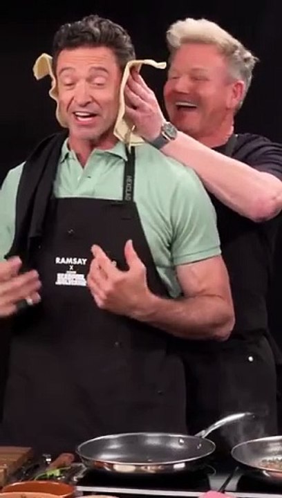 Gordon Ramsay, Ryan Reynolds & Hugh Jackman Compete in a Chimichanga Cook-Off (ft Tilly Ramsay) What happens when ‪@gordonramsay‬ Hugh Jackman & ‪@VancityReynolds‬ get two tortillas ? This.