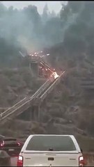 Incêndio em Arouca ameaça os famosos Passadiços do Paiva 🚒