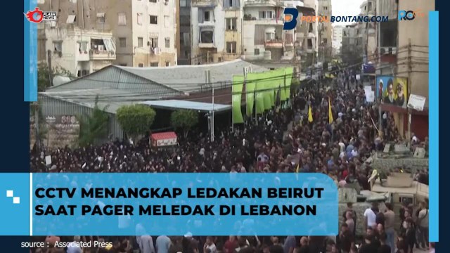 CCTV Menangkap Ledakan Beirut saat Pager Meledak di Lebanon