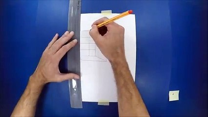 3D Floating Chase Drawing on Paper