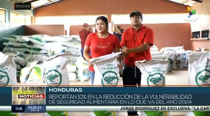 Honduras logra una reducción del 10% en la vulnerabilidad de seguridad alimentaria