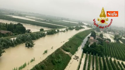 Maltempo in Emilia Romagna, gli allagamenti a Bagnacavallo, Cotignola e Lugo visti dall'alto