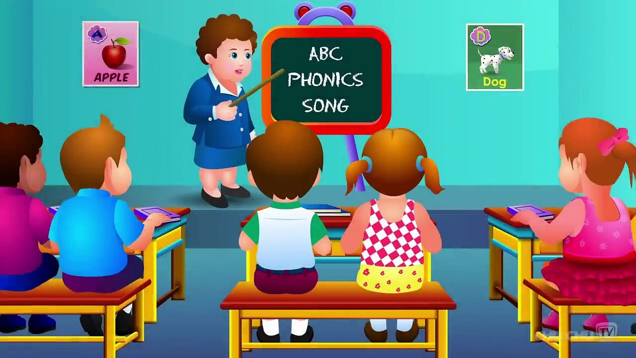 Phonics Song with TWO Words - A For Apple - ABC Alphabet Songs with Sounds for Children