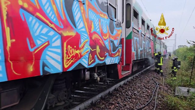 Treno carico di studenti prende fuoco nel Mantovano: 45 ragazzi soccorsi da ambulanze e vigili del fuoco