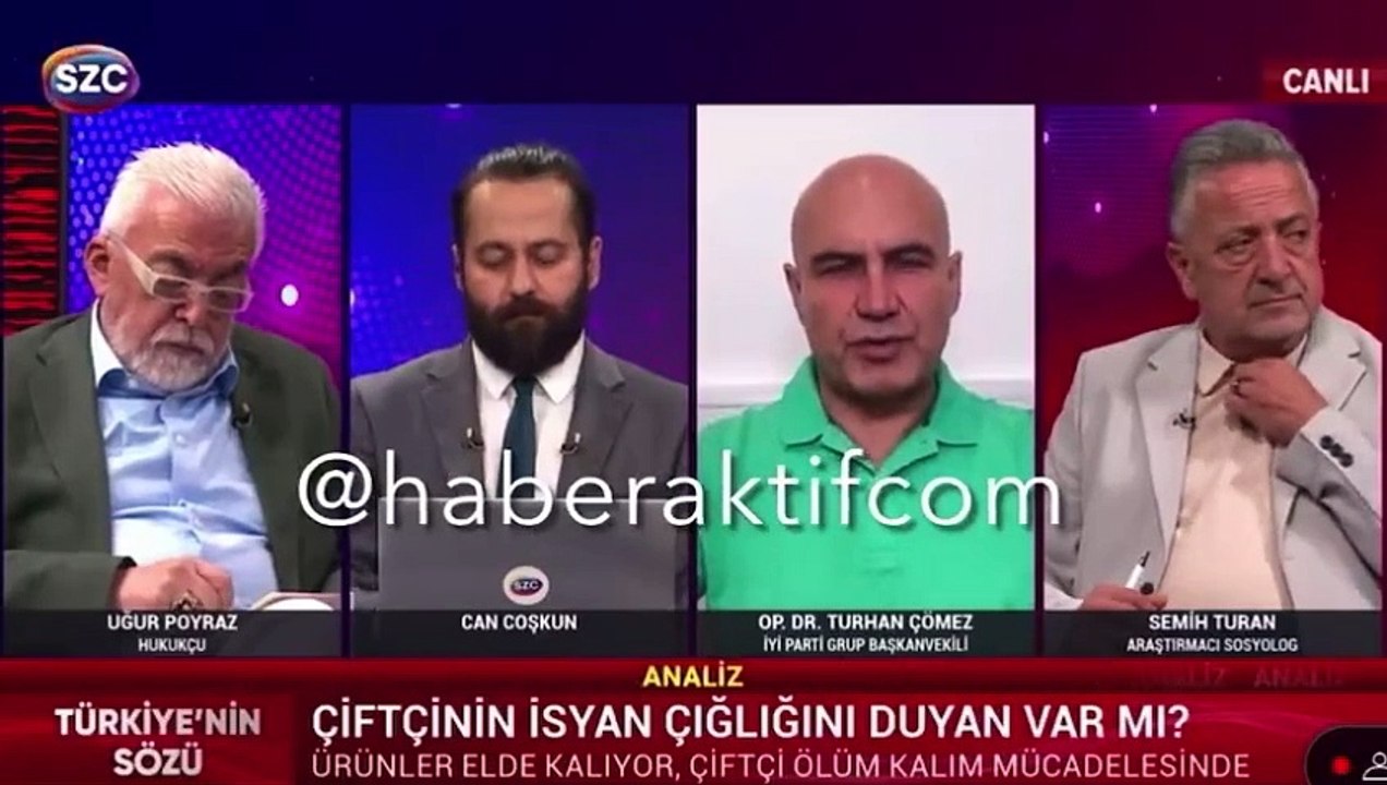 İYİ Parti Grup Başkanvekili OP. Dr. Turhan Çömez: "Türk çiftçisi açken buğdayları yok etmeye ne hakkınız var?"