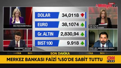 Merkez Bankası’nın faiz kararı belli oldu
