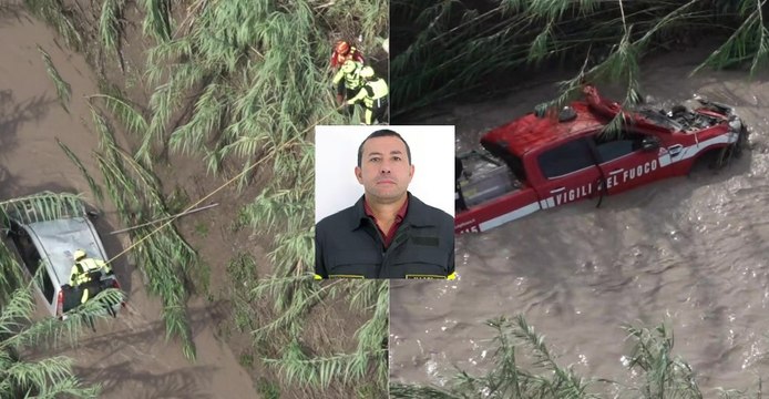 Foggia, vigile del fuoco muore travolto dall'acqua per salvare due sorelle: Sei il nostro angelo (19.09.24)