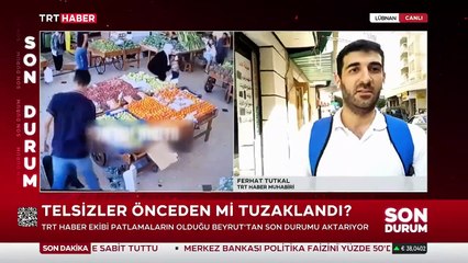 TRT Haber patlamaların olduğu Beyrut'ta