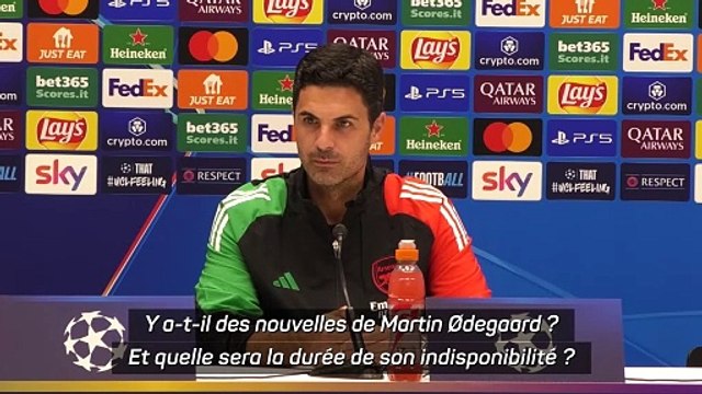 Arteta sur Ødegaard : “Nous allons le perdre pendant un certain temps”