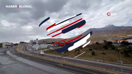 Yaz bitti, Erciyes'te mevsimin ilk karı görüldü