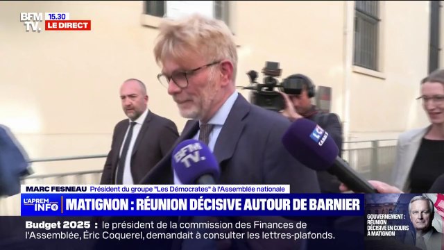Gouvernement Barnier: Je suis sûr qu'avec de la bonne volonté, on y arrive , déclare Marc Fesneau (Modem) à son arrivée à Matignon