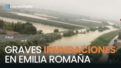 Impactantes imágenes aéreas de las inundaciones en la región de Emilia Romaña