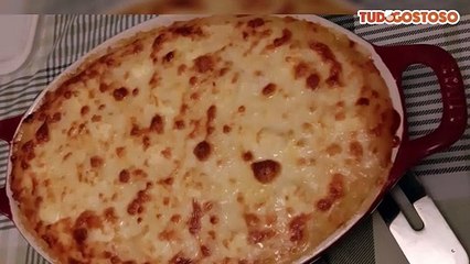 Escondidinho de costela desfiada