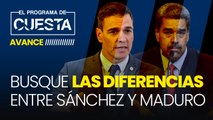 Busque las diferencias entre Sánchez y Maduro: son iguales