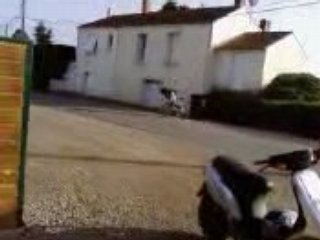 dérapage en vélo