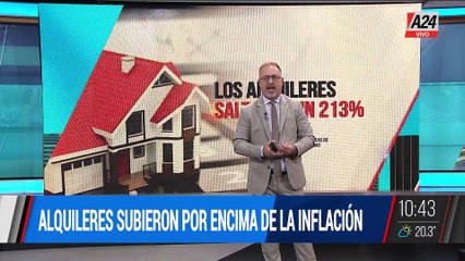 ALQUILERES ARRIBA DE LA INFLACIÓN