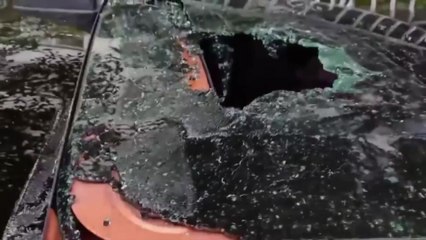 추석 새벽 술 취해 벽돌로 승용차 파손한 50대 검거 / YTN