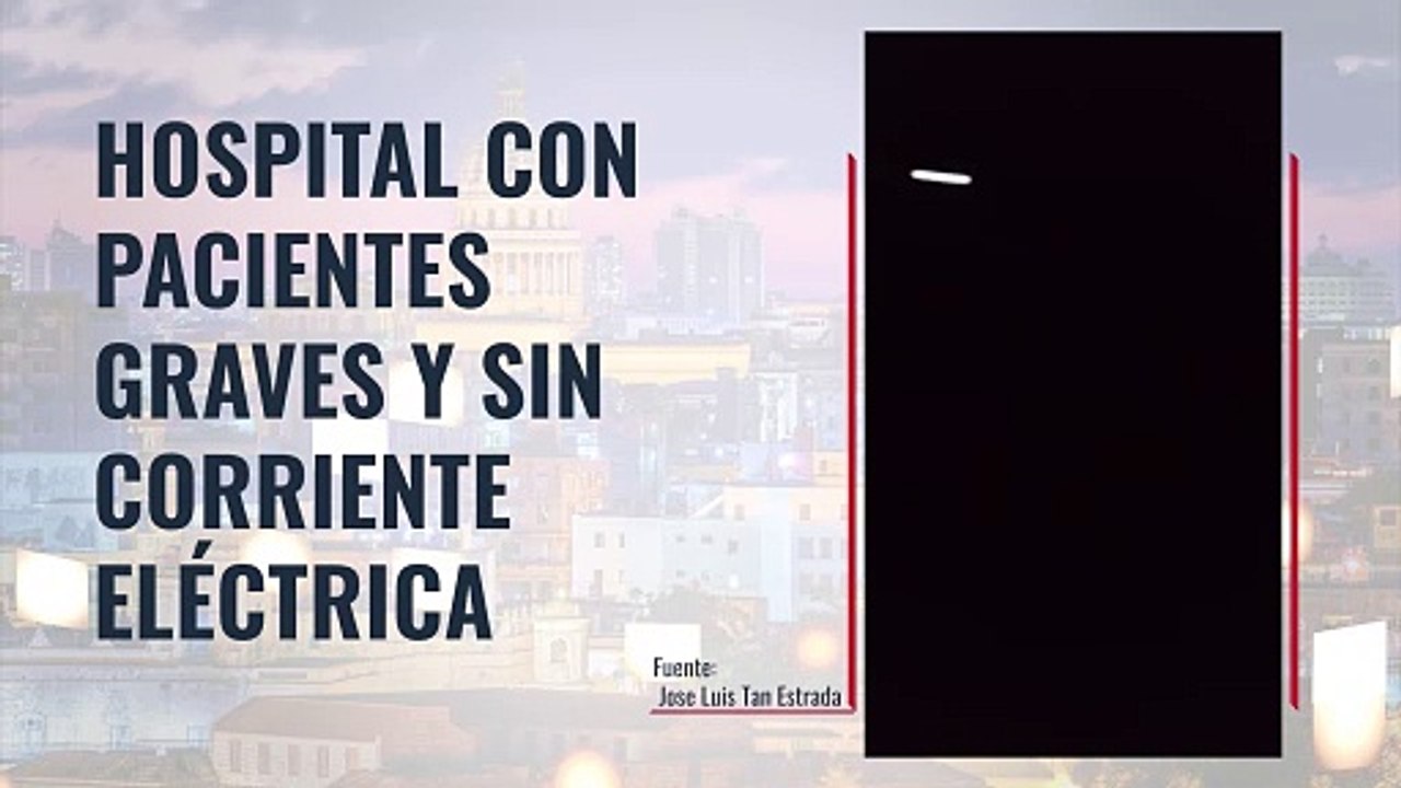 Hospital con pacientes graves y sin corriente eléctrica