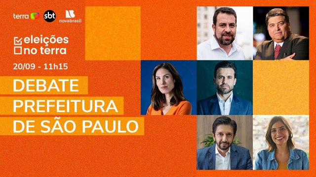 Acompanhe o debate entre os candidatos à prefeitura de São Paulo