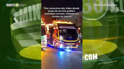 Conductor que participó en la carrera ilegal de buses en Medellín fue sancionado