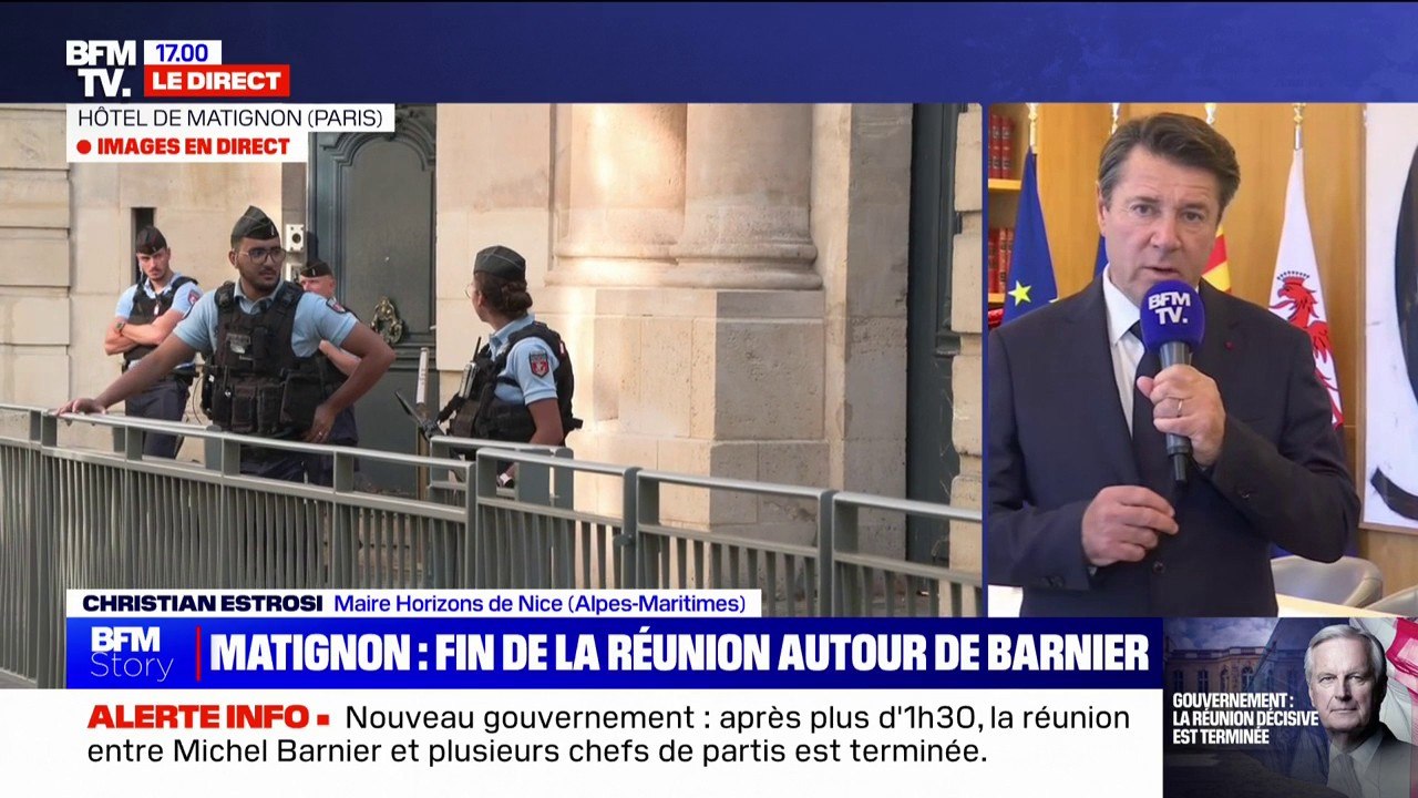 Christian Estrosi (maire "Horizons" de Nice): "Faire tomber Michel Barnier, c'est tout simplement faire trébucher la France"