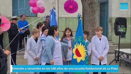 Emoción y recuerdos en los 140 años de una escuela fundacional de La Plata