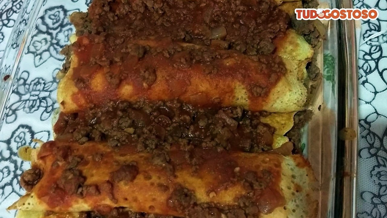 Panqueca de Aveia com Carne Moída