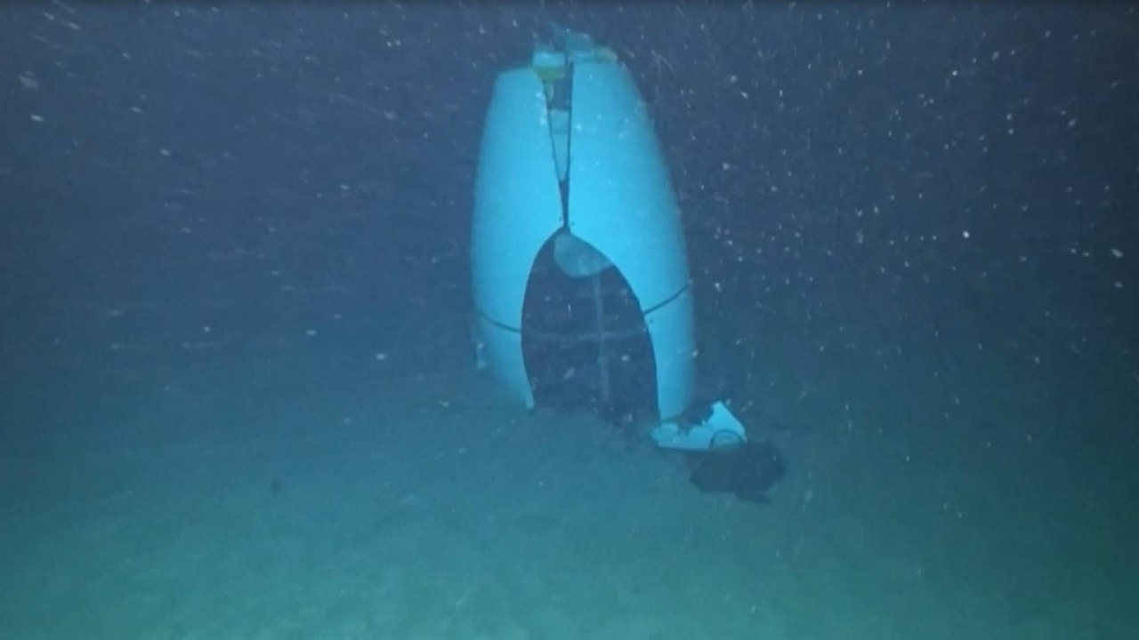Revelan video que muestra cómo quedó el sumergible Titán de OceanGate luego de implosionar