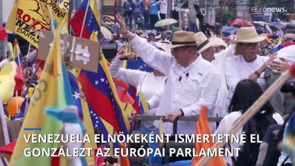 Az Európai Parlament megszavazta, hogy elismeri Edmundo Gonzálezt Venezuela legitim és demokratikusan megválasztott elnökének