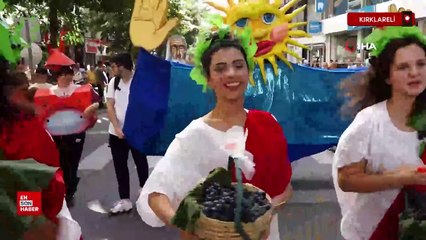 Kırklareli'de Bağ Bozumu Şenlikleri'nden renkli görüntüler