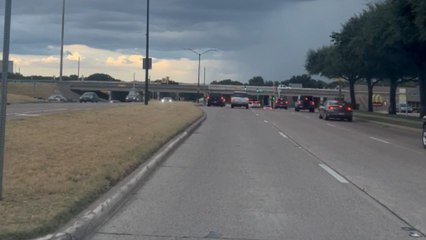 Breathtaking scene in Fort Worth as dark cloud engulfs sky and delivers intense rain over isolated area