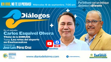 #Diálogos con  ️  Carlos Esquivel Olvera "Titular de la DIMUDE Coatzacoalcos "  ️Conducido José Luis Pérez Cruz.