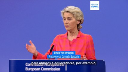 Von der Leyen promete ajuda de 160 milhões de euros à Ucrânia a partir de ativos russos congelados