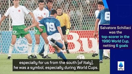 Conte 'saddened' by death of former team-mate Salvatore Schillaci